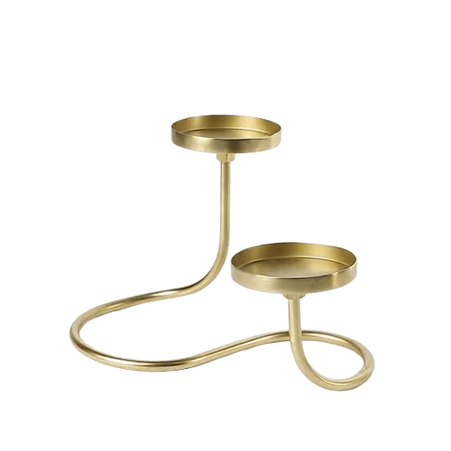 IRON LOOP CANDLE HOLDER (GOLD)